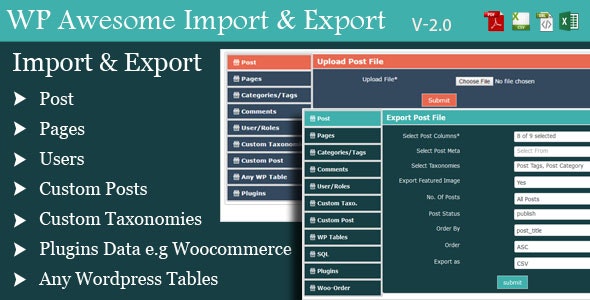 WordPress Awesome Import & Export